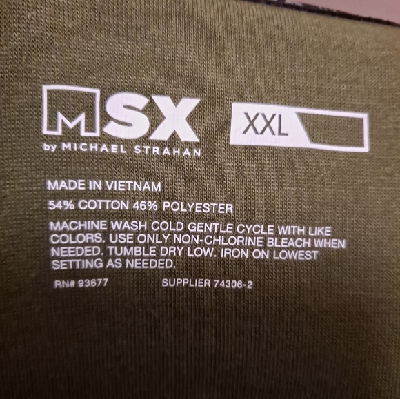 MSX By Michael Strahan Green short sleeve top - Picture 4 of 5